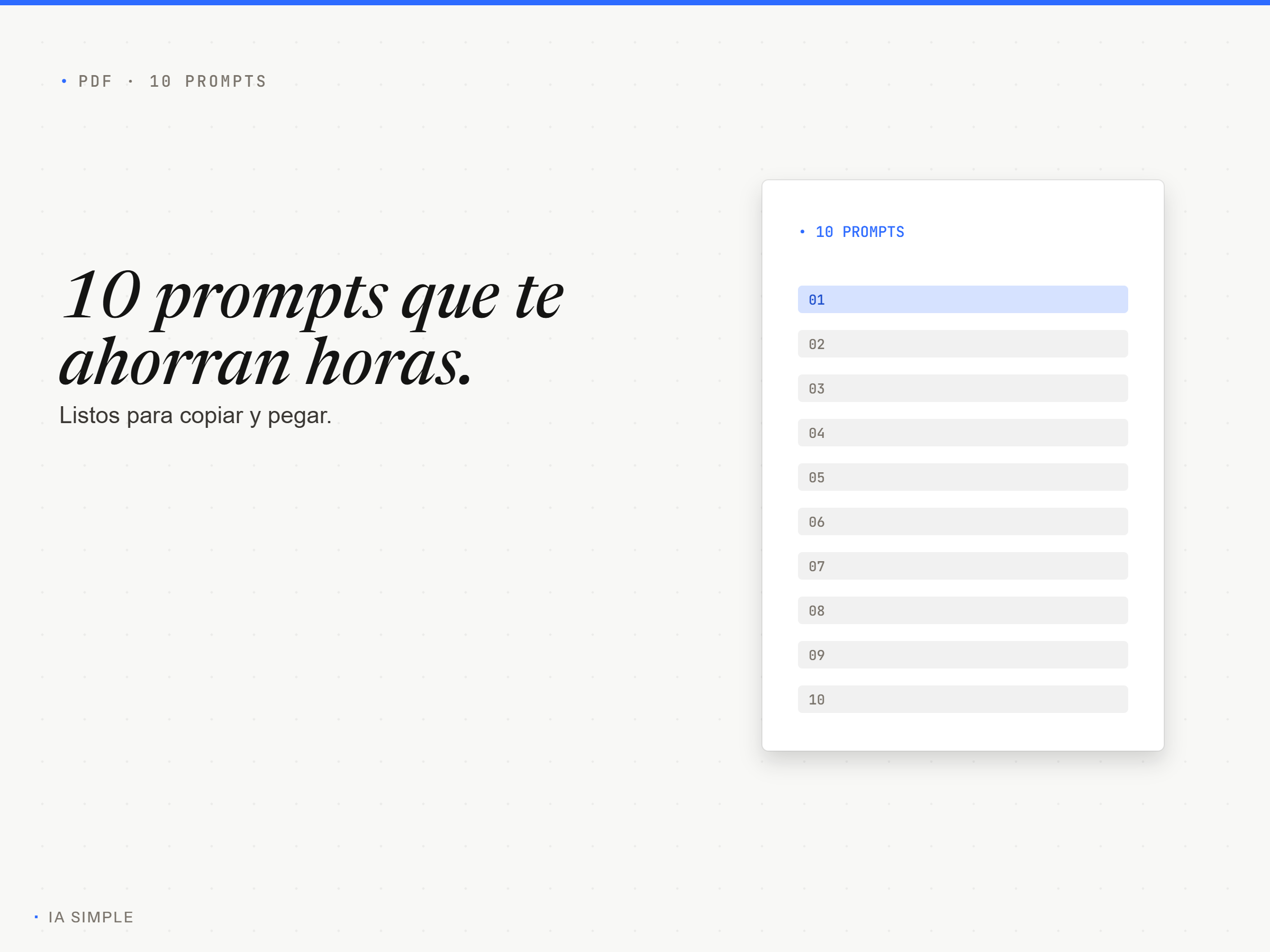 10 prompts esenciales para tu trabajo